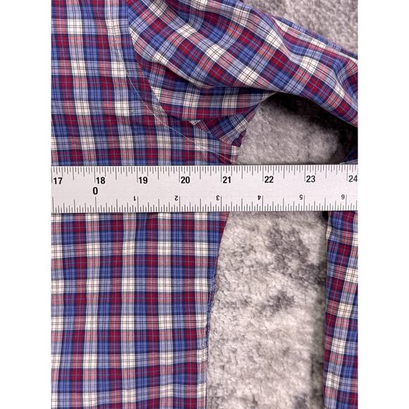 J Press Shirt Large Mens Cotton Madras Plaid Button Down Long Sleeve - Picture 4 of 8